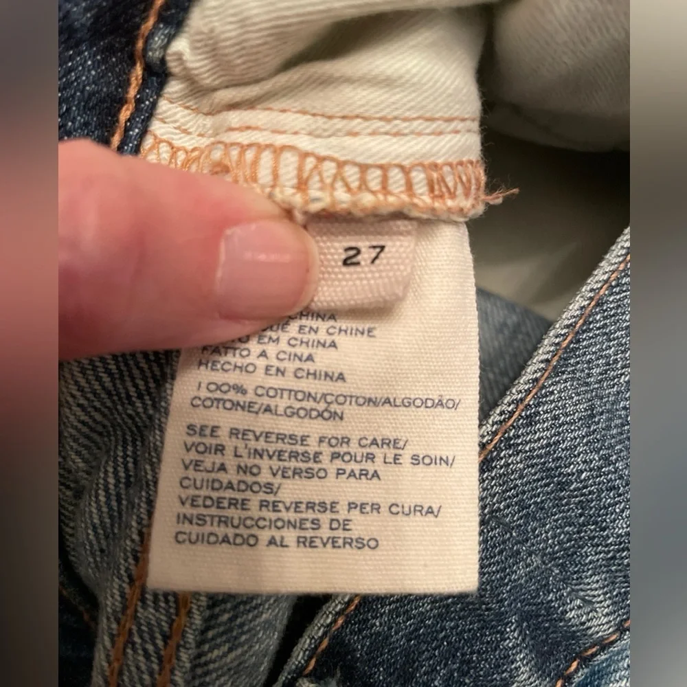 Marc Jacobs RARE big jeans DOUBLE TROUBLE denim sz 27 oversized selvege 32 waist - Picture 9 of 12